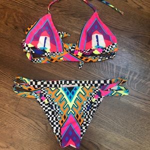 Mara Hoffman Horizon White Swim Suit